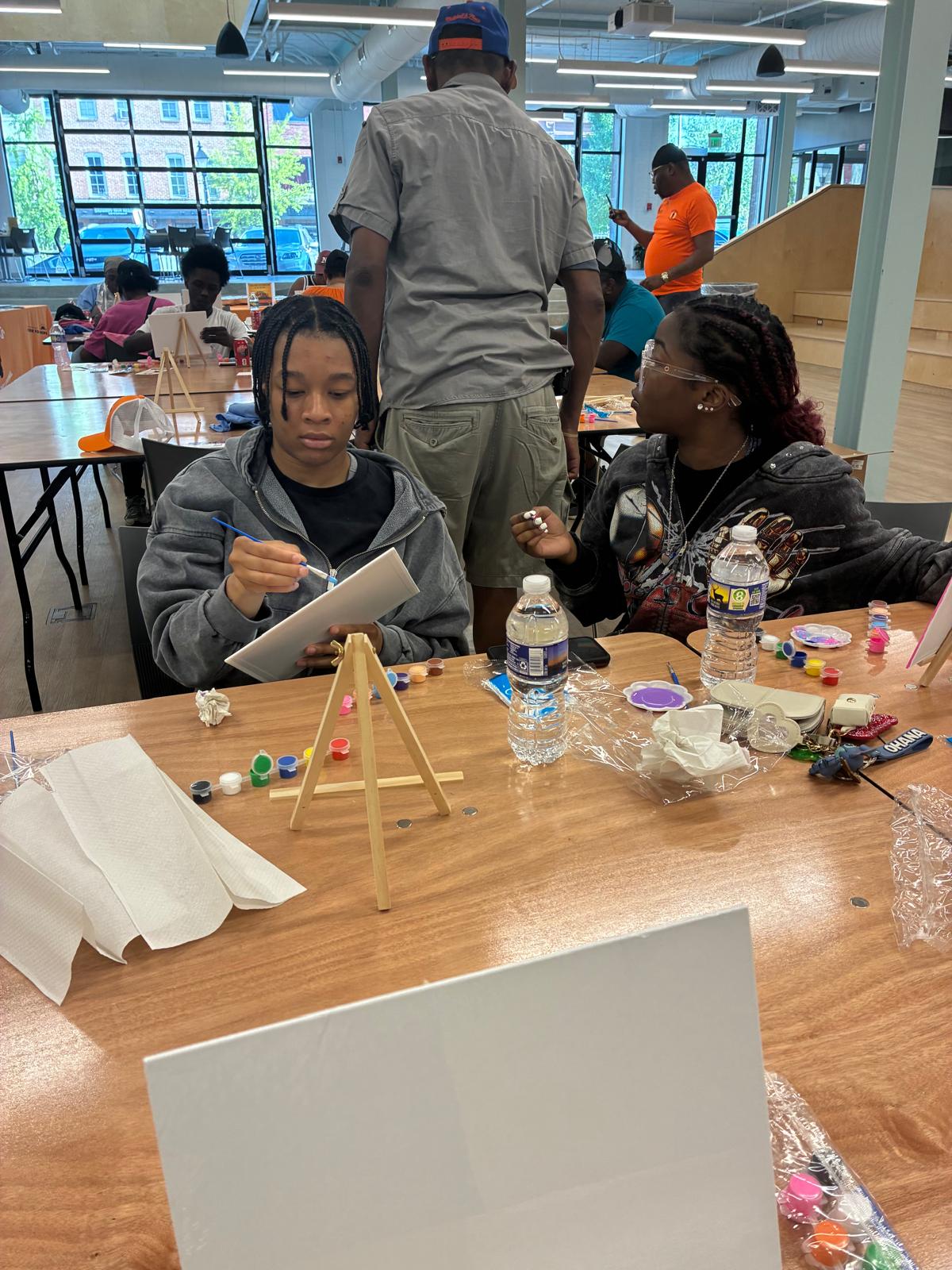 Youth painting activity