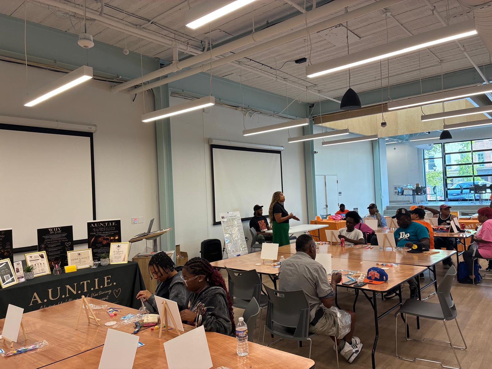 Community painting workshop